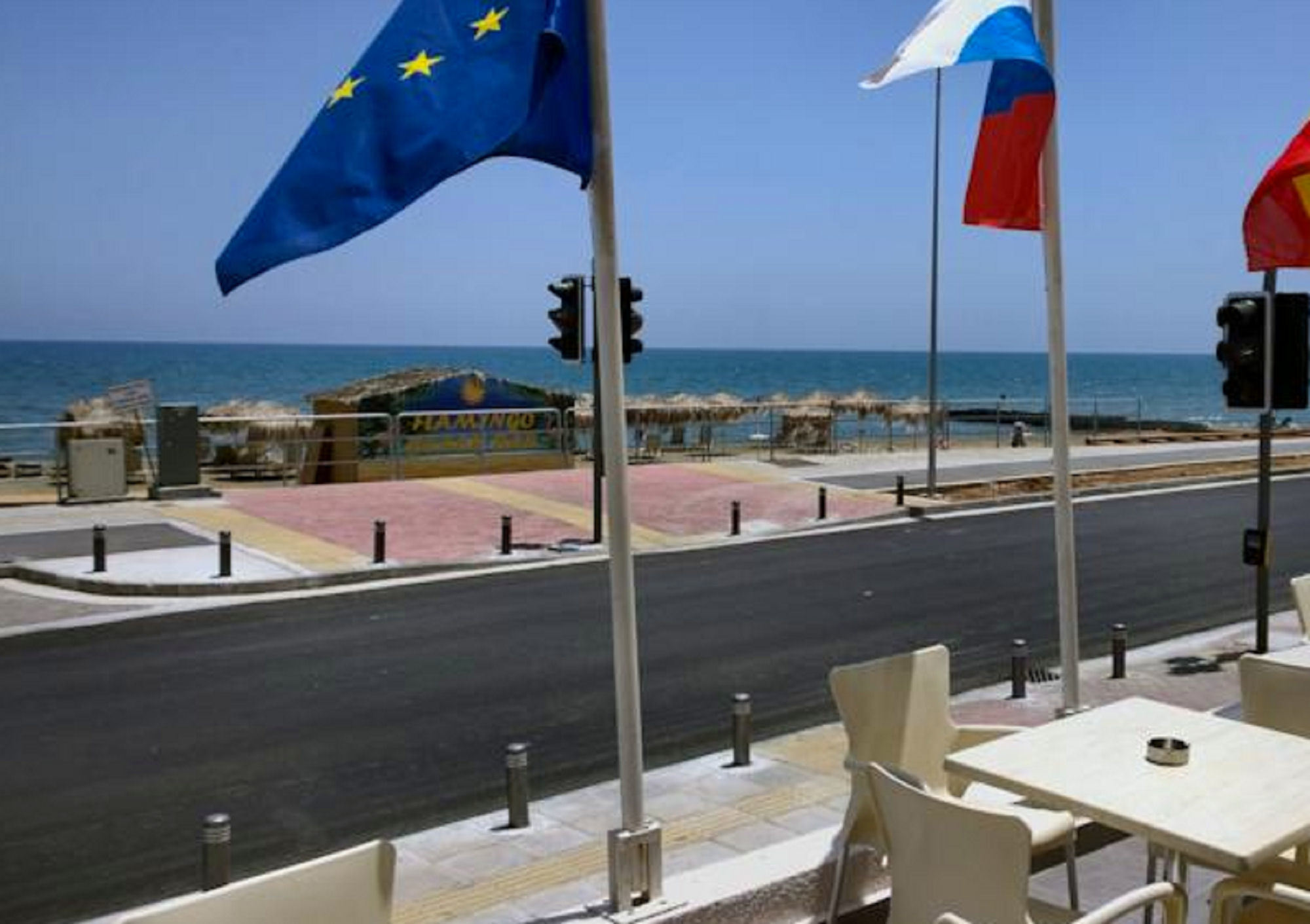 Flamingo Beach Hotel Larnaka Exterior foto